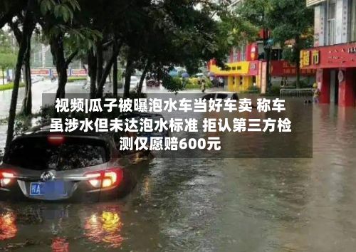 视频|瓜子被曝泡水车当好车卖 称车虽涉水但未达泡水标准 拒认第三方检测仅愿赔600元-第1张图片