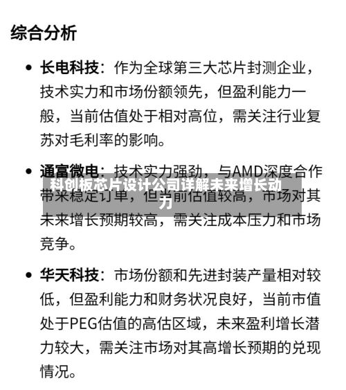 科创板芯片设计公司详解未来增长动力-第1张图片