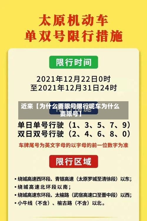 近来【为什么要限号限行呢车为什么要限号】-第1张图片