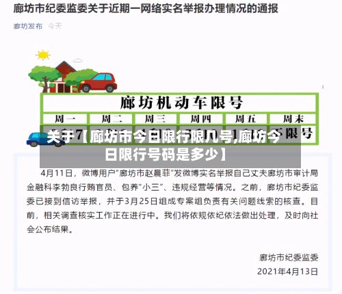 关于【廊坊市今日限行限几号,廊坊今日限行号码是多少】-第1张图片