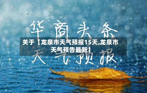 关于【龙泉市天气预报15天,龙泉市天气预告最新】-第1张图片
