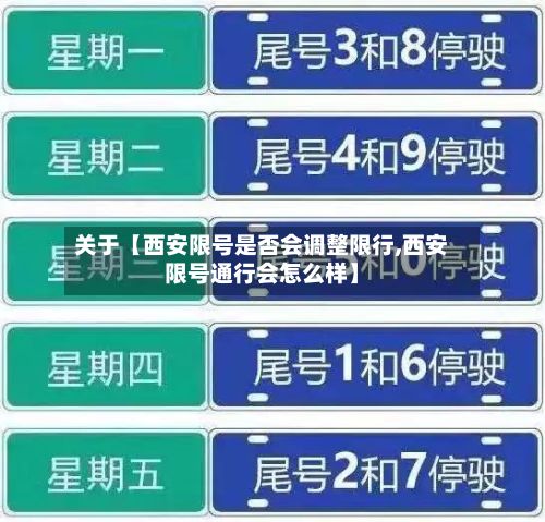 关于【西安限号是否会调整限行,西安限号通行会怎么样】-第1张图片
