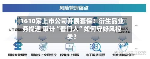 1610家上市公司开展套保！衍生品业务提速 审计“看门人”如何守好风控关？-第1张图片