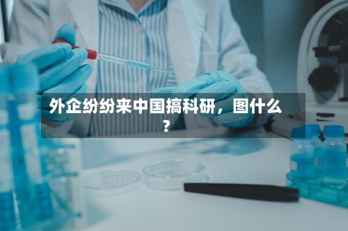 外企纷纷来中国搞科研，图什么？-第1张图片
