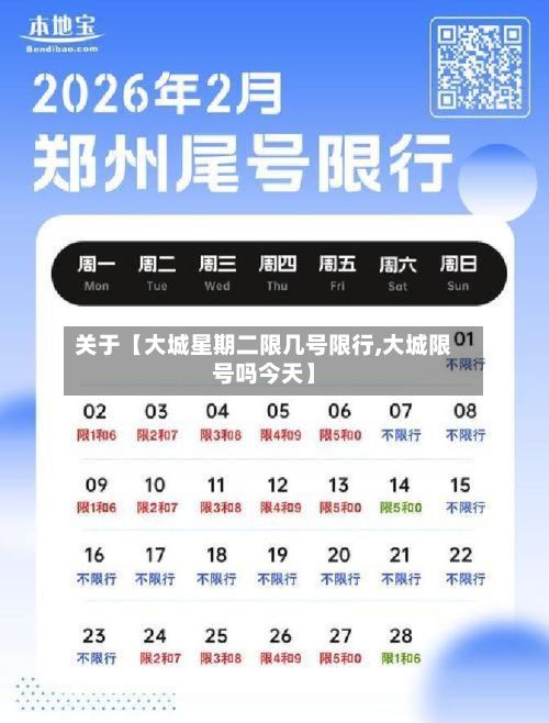 关于【大城星期二限几号限行,大城限号吗今天】-第1张图片