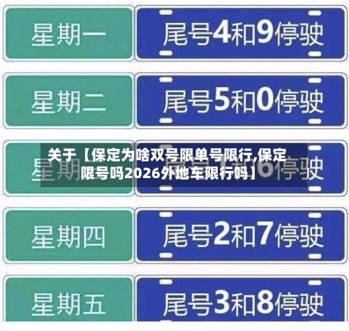 关于【保定为啥双号限单号限行,保定限号吗2026外地车限行吗】-第1张图片