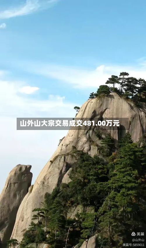 山外山大宗交易成交481.00万元-第1张图片