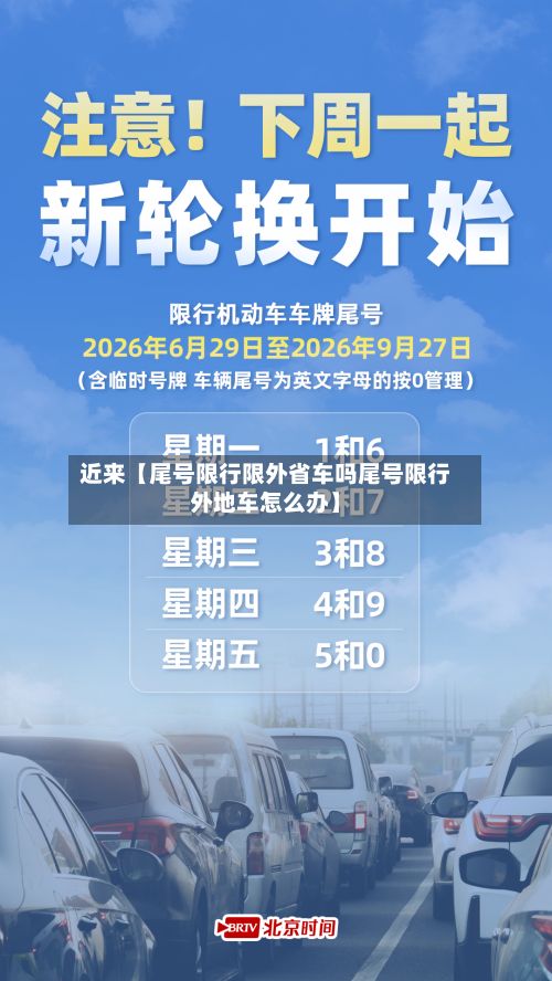 近来【尾号限行限外省车吗尾号限行外地车怎么办】-第1张图片