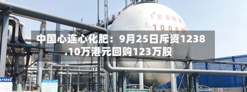 中国心连心化肥：9月25日斥资1238.10万港元回购123万股-第1张图片